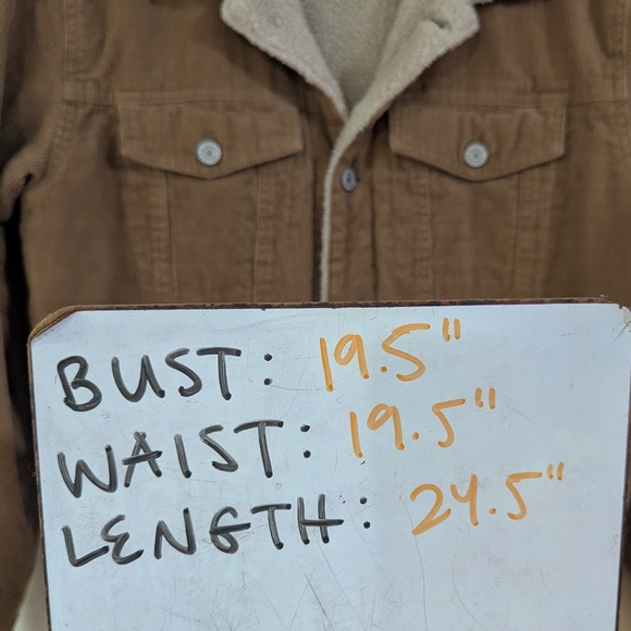 John Galt Corduroy Teddy Coat - Picture 7 of 7